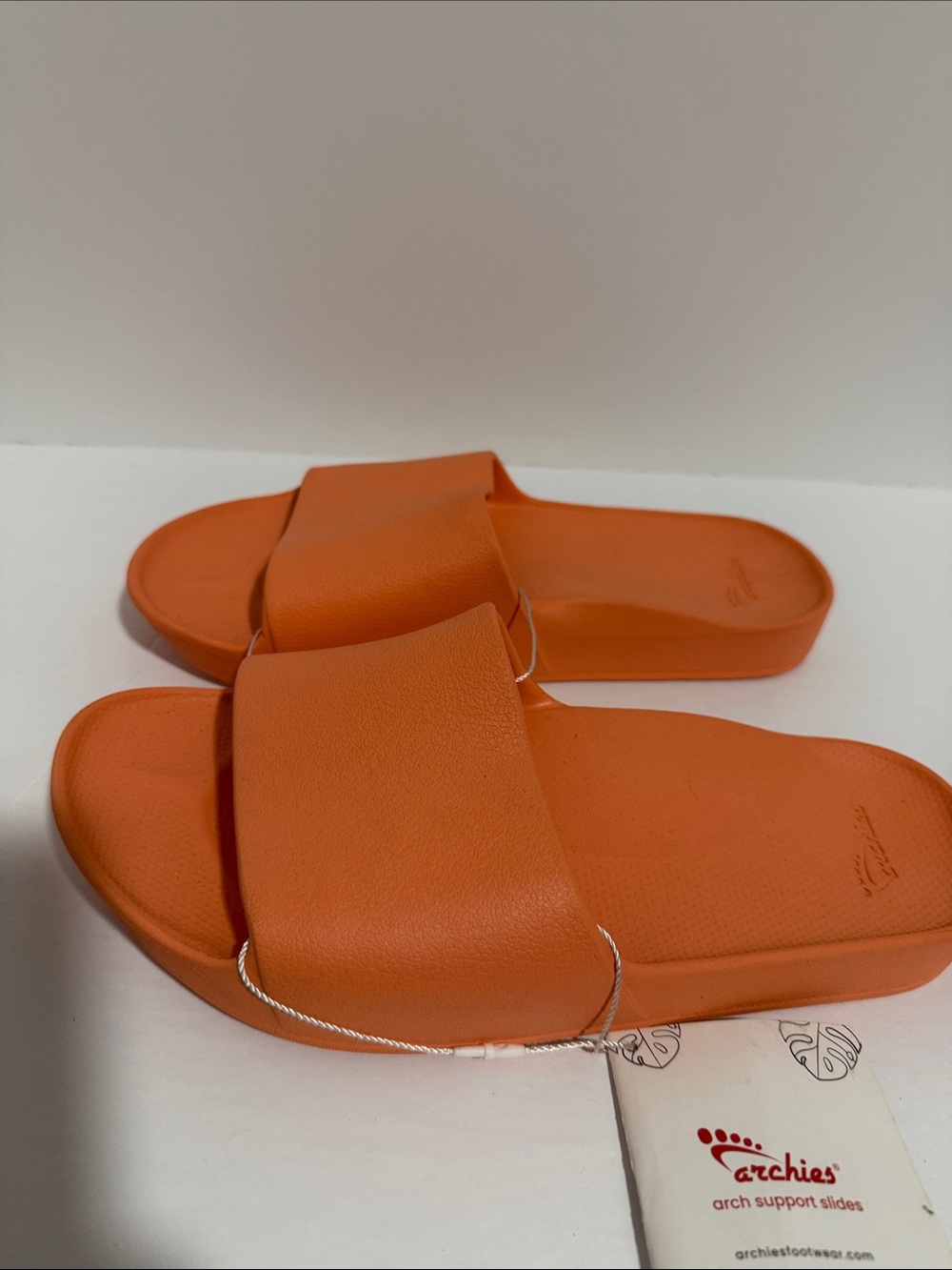 Archies Orange Slide Sandals - Picture 3 of 6